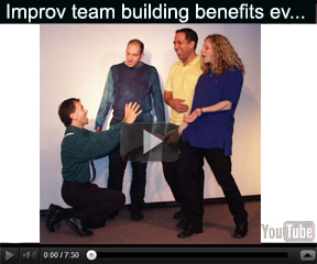 Video of TEAMprovising: Why improv makes great team building!