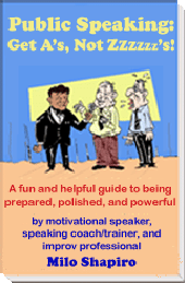 Click to learn about Milo's book on presentation skills